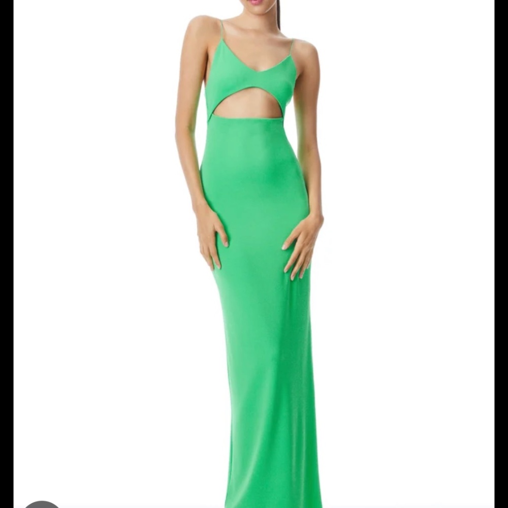 Alice and Olivia green dress (size 4)